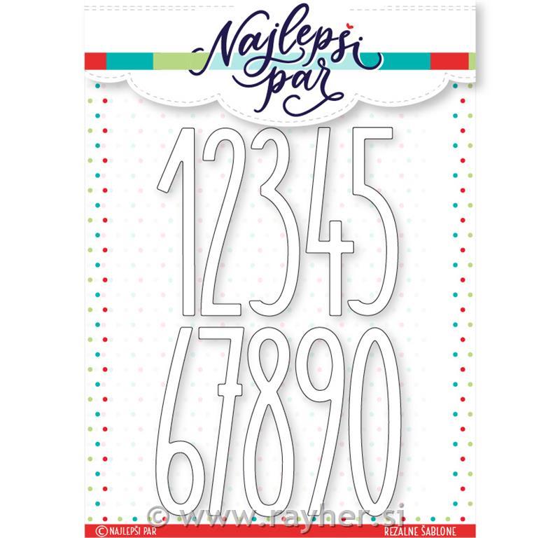 Rezalna šablona Visoke številke