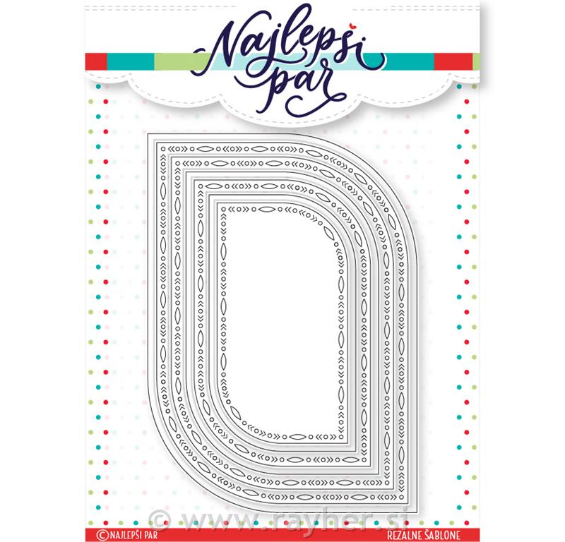 Rezalna šablona Lepi pravokotniki