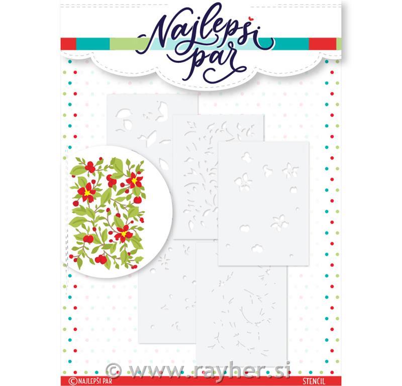 Šablona Cvetlična čipka