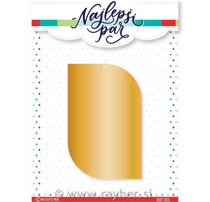 Hot foil in šablona Pravokotnik