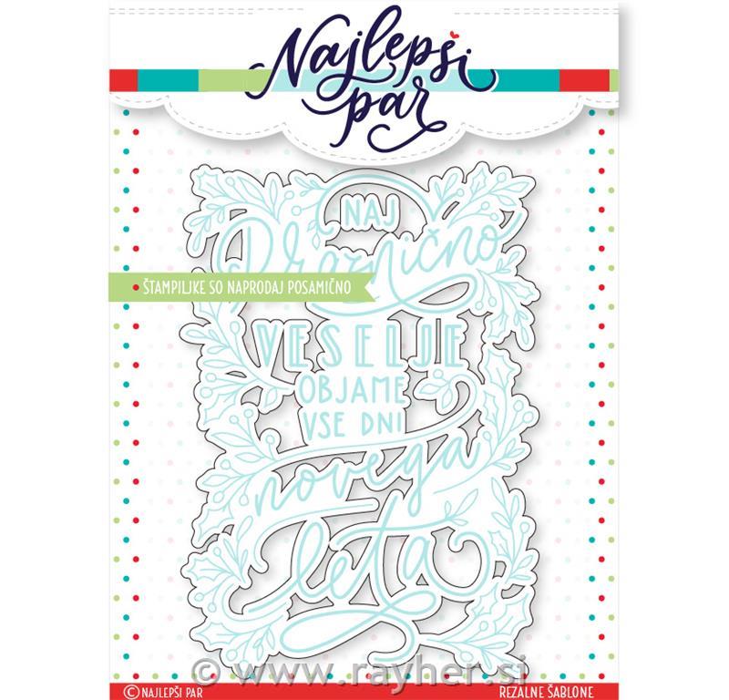 Rezalna šablona Praznično veselje