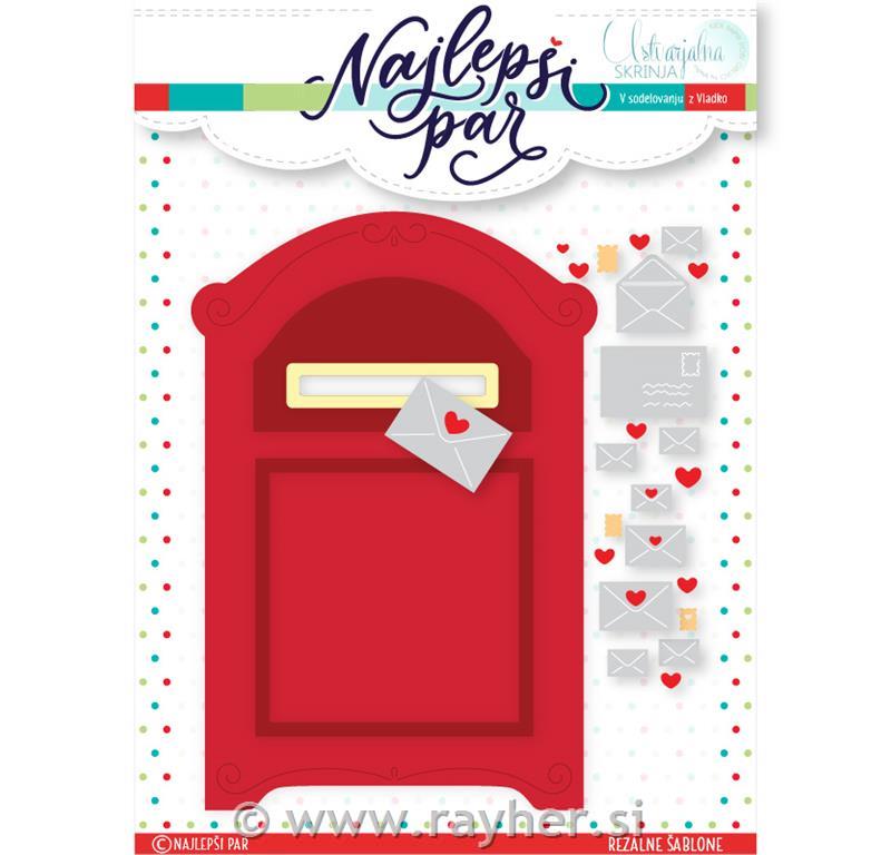 Rezalna šablona Srčna pošta