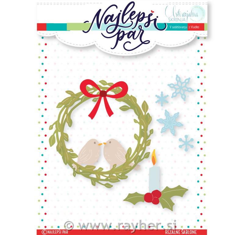 Rezalna šablona Srčna pošta dodatki