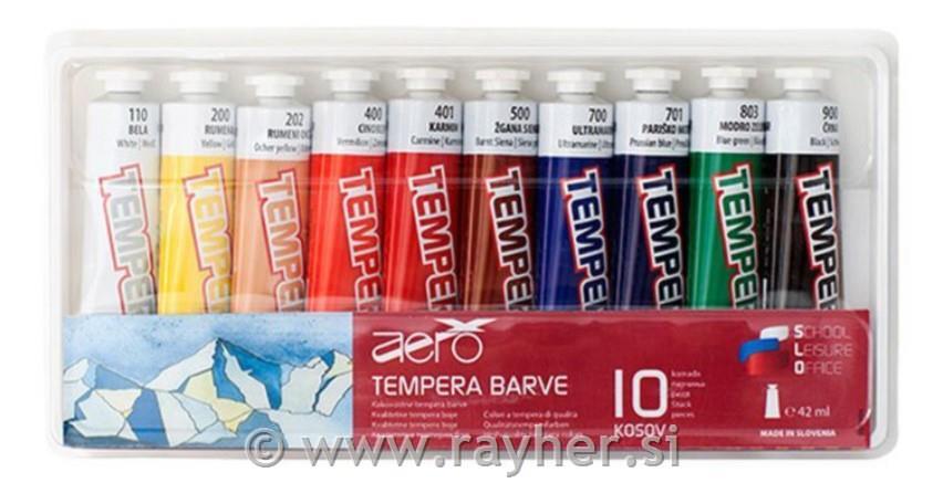AERO tempera 42 ml set 10