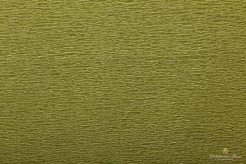 Krep papir, 60g, 50x250 cm, olivno zelen