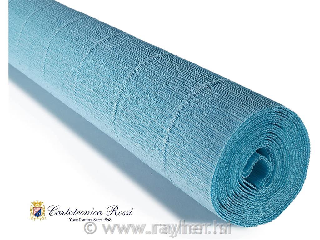 Cvetličarski krep papir, 180g, azurno moder, 50x250cm, 1 kos