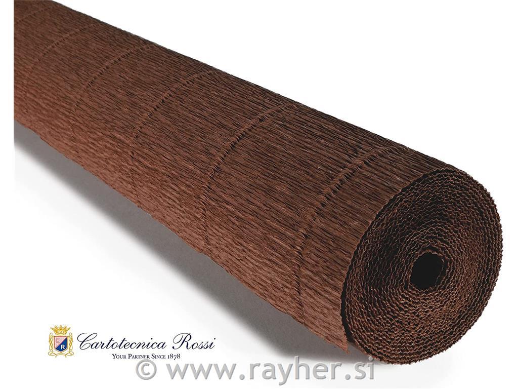 Cvetličarski krep papir, 180g, rjav, 50x250cm, 1 kos