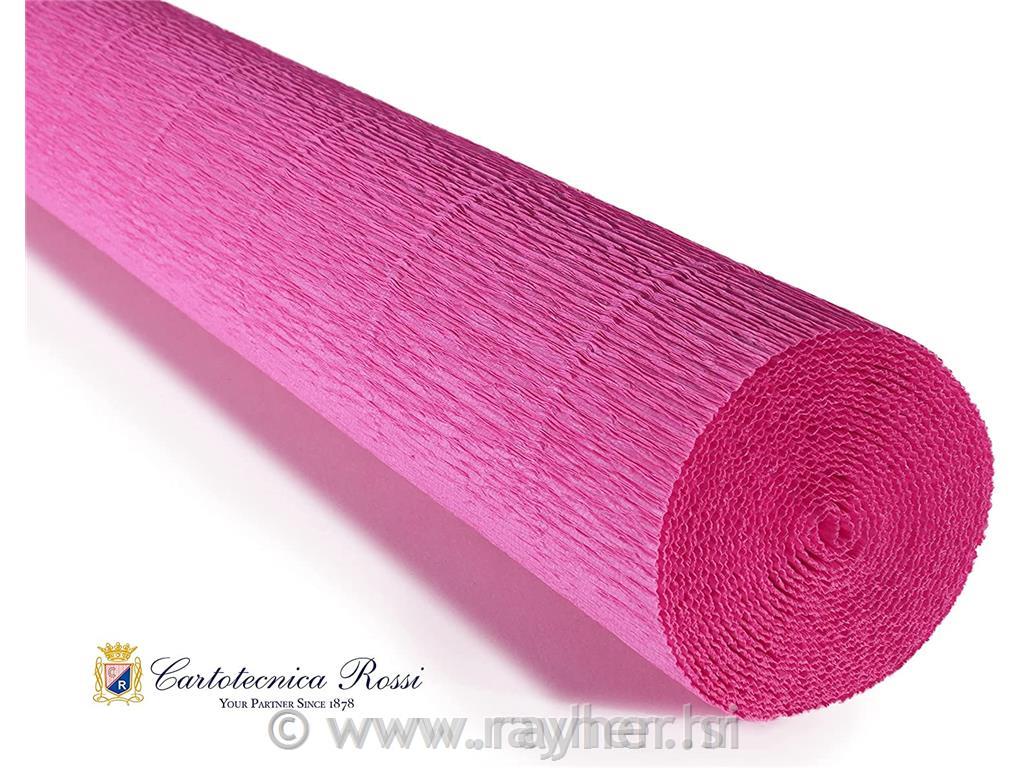 Cvetličarski krep papir, 180g, temno roza, 50x250cm, 1 kos