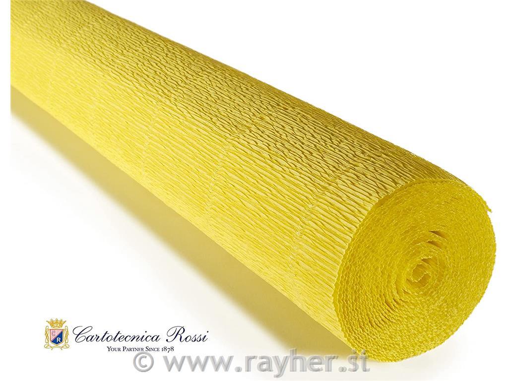 Cvetličarski krep papir, 180g, rumen, 50x250cm, 1 kos