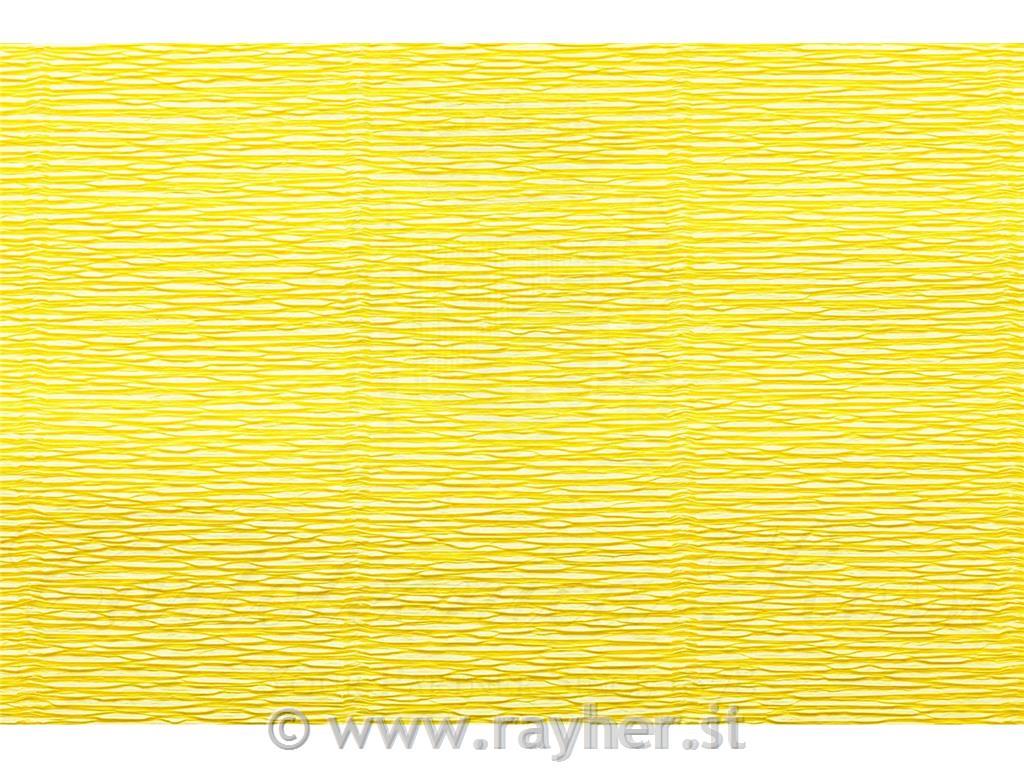 Cvetličarski krep papir, 180g, rumen, 50x250cm, 1 kos