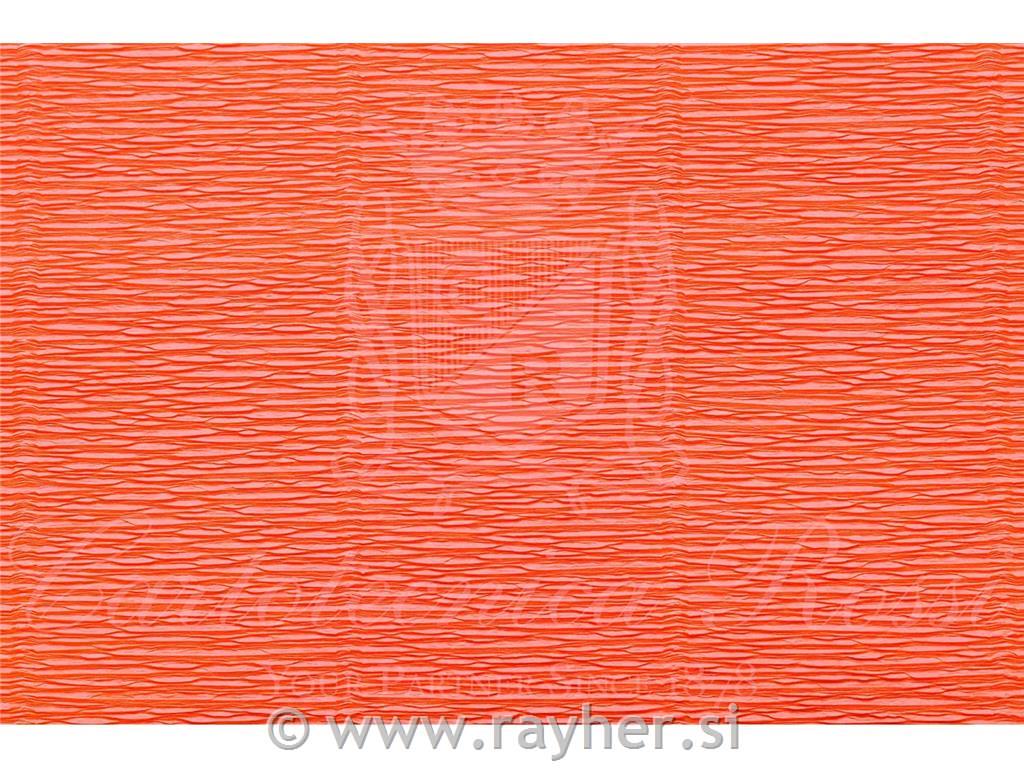 Cvetličarski krep papir, 180g, oranžen, 50x250cm, 1 kos
