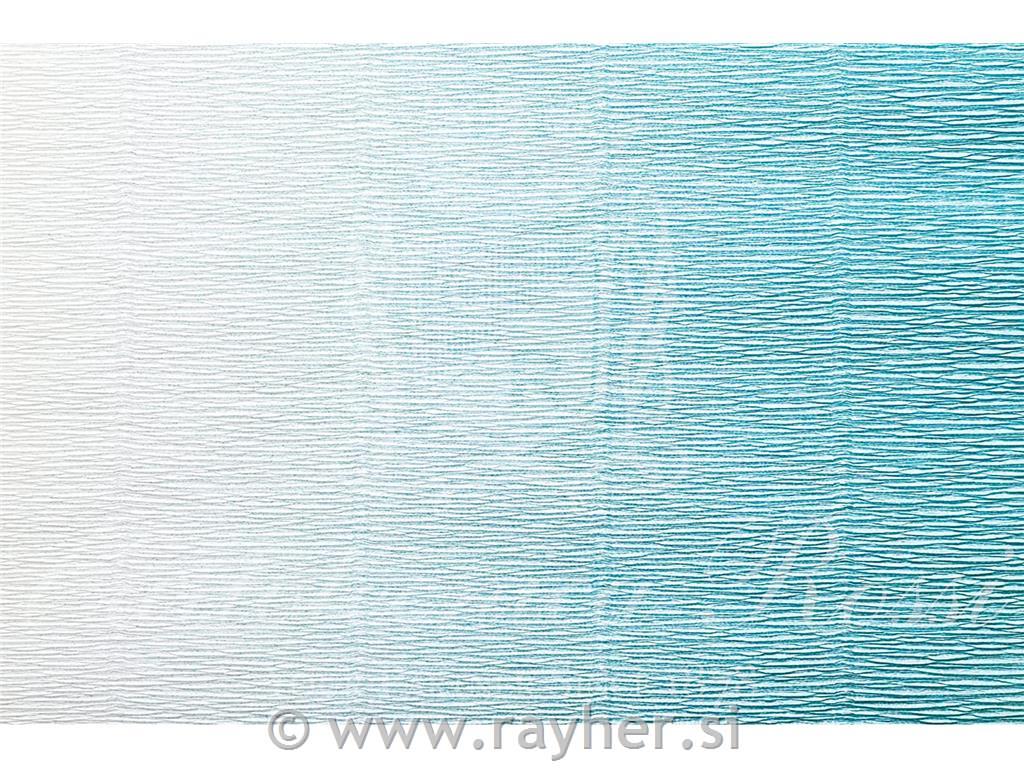 Cvetličarski krep papir, 180g, preliv,moder, 50x250cm, 1 kos