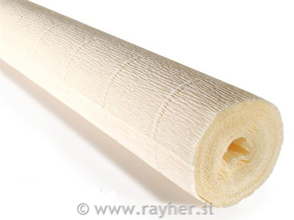 Cvetličarski krep papir, 180g, slonokošč., 50x250cm, 1 kos