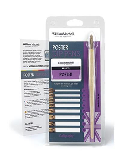 Set kaligr. peres in držala Poster