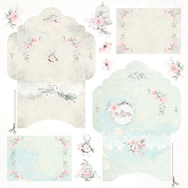 Scrapbooking papir Dream Ceremony 08 30,5x30,5 cm, 250g/m