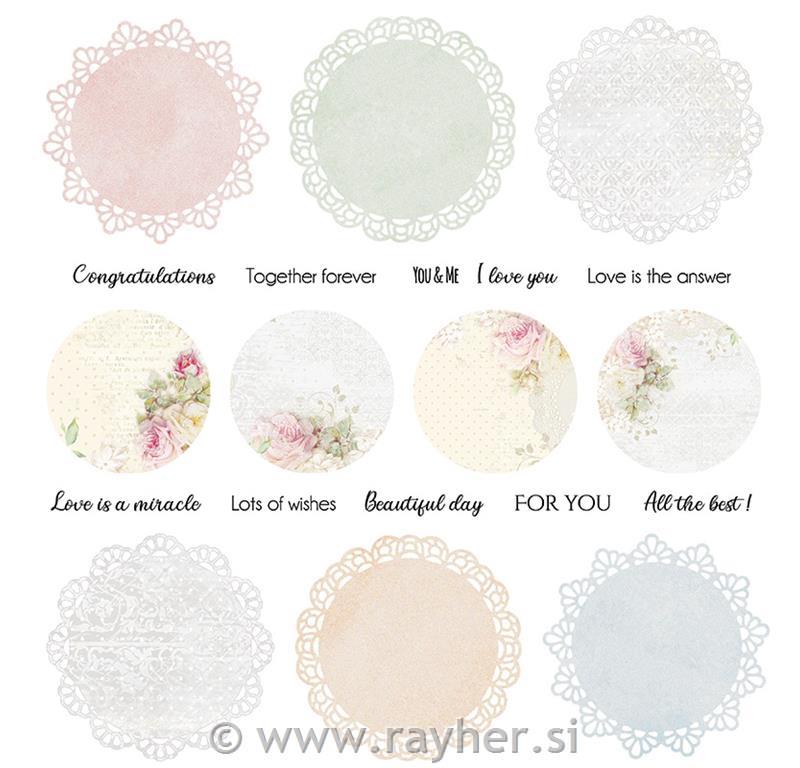 Scrapbooking papir Flower Romance 07, 30,5x30,5 cm