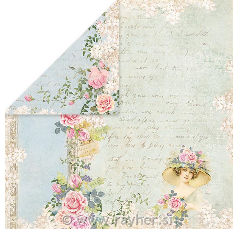 Scrapbooking papir Gone with the wind 04 30,5x30,5 cm, 250g/