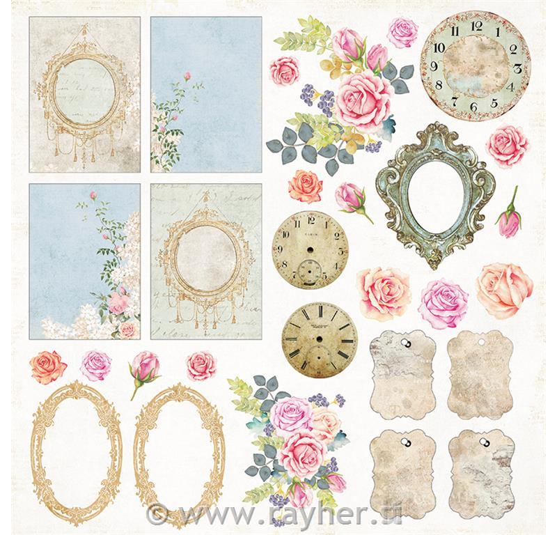 Scrapbooking papir Gone with the wind 07 30,5x30,5 cm, 250g/