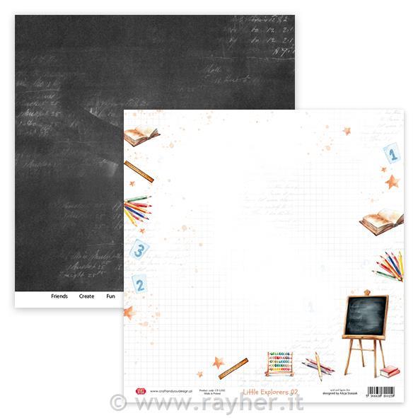 Scrapbooking papir 30x30, Little Explorers 02
