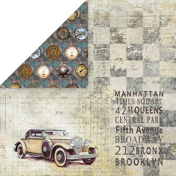 Scrapbooking papir Man's World 05 30,5x30,5 cm, 250g/m