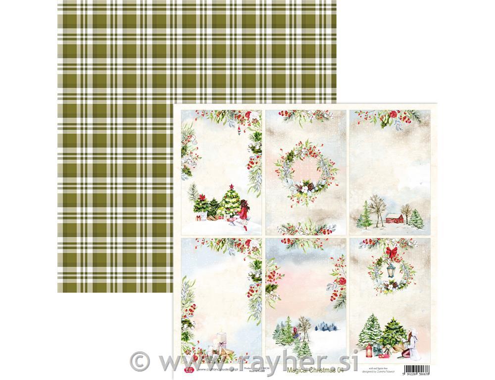 Scrapbooking papir Magical Christmas 04, 250gsm