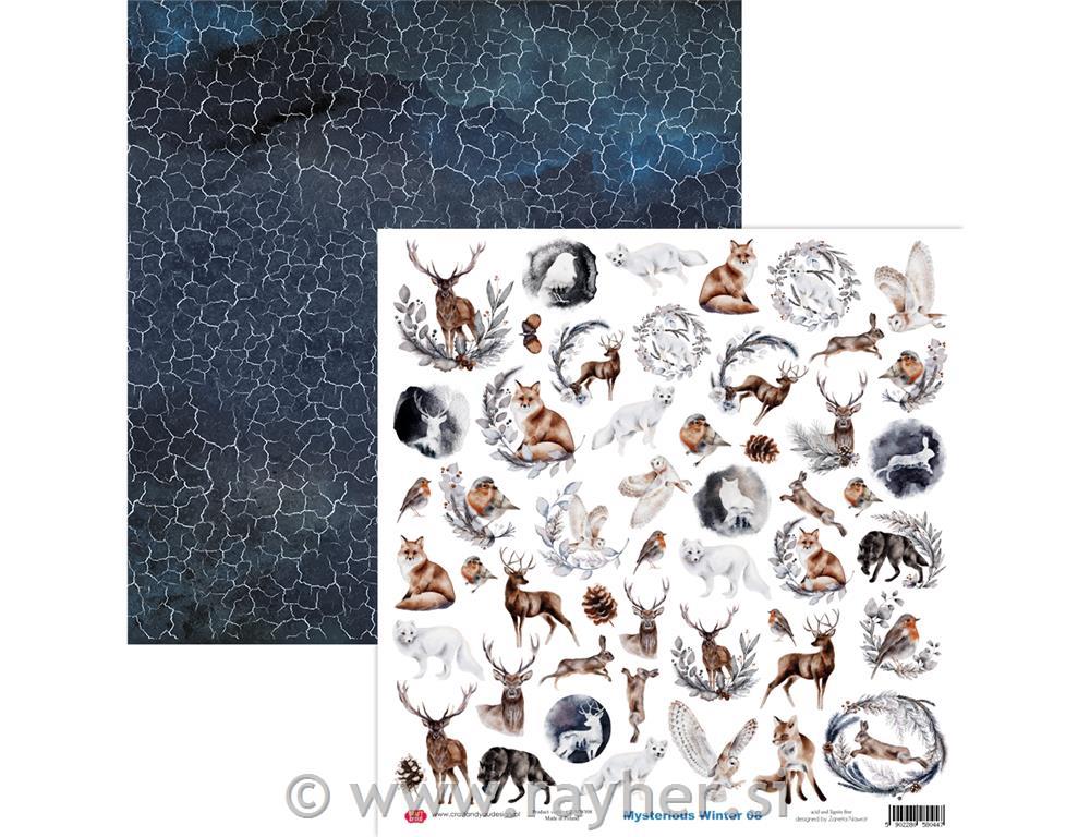 Scrapbooking papir Mysterious Winter 08, 250gsm