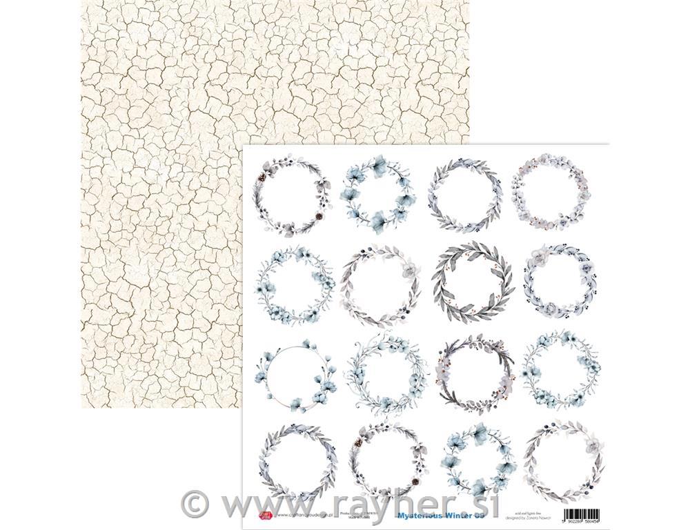 Scrapbooking papir Mysterious Winter 09, 250gsm