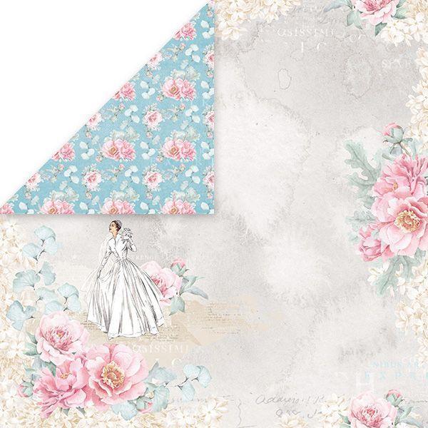 Scrapbooking papir Pastel Wedding 01