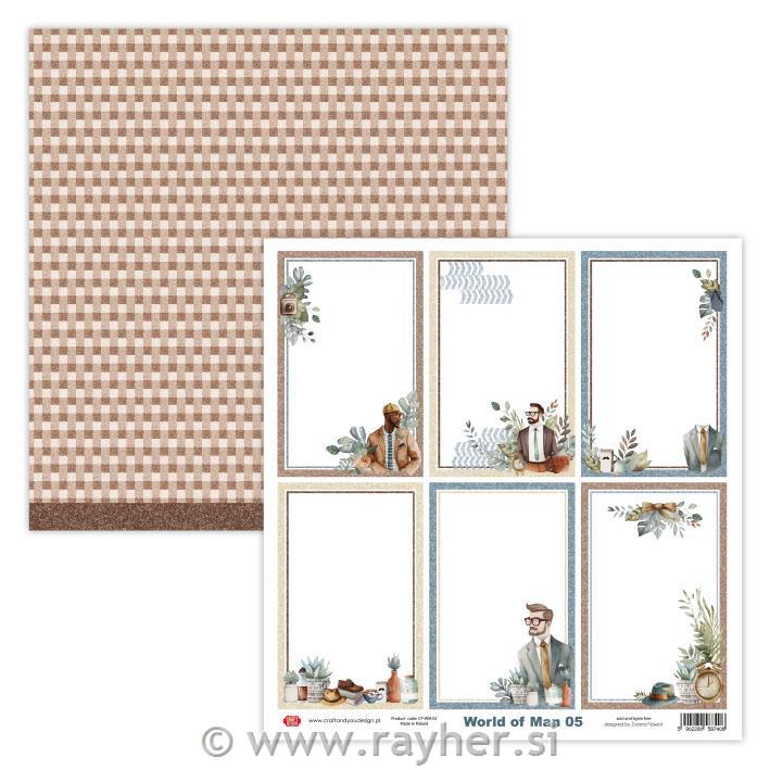 Scrapbooking papir World of Man 05