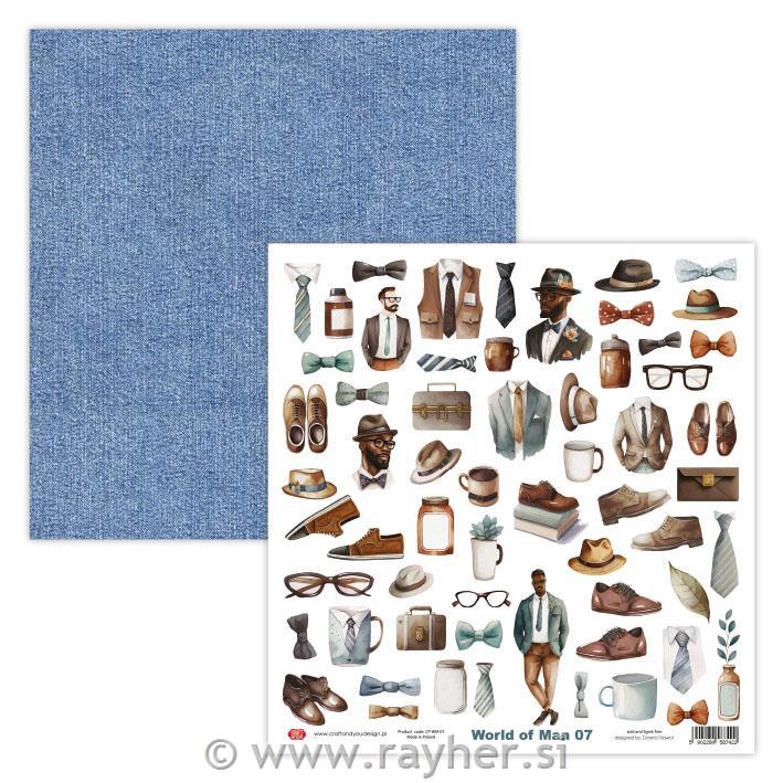Scrapbooking papir World of Man 07