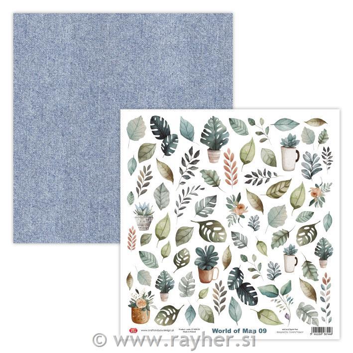 Scrapbooking papir World of Man 09