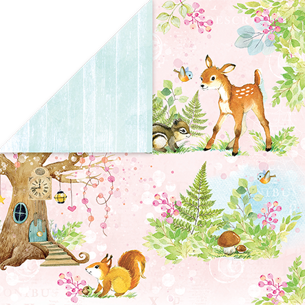 Scrapbooking papir, 30x30cm, 250gsm, Woo