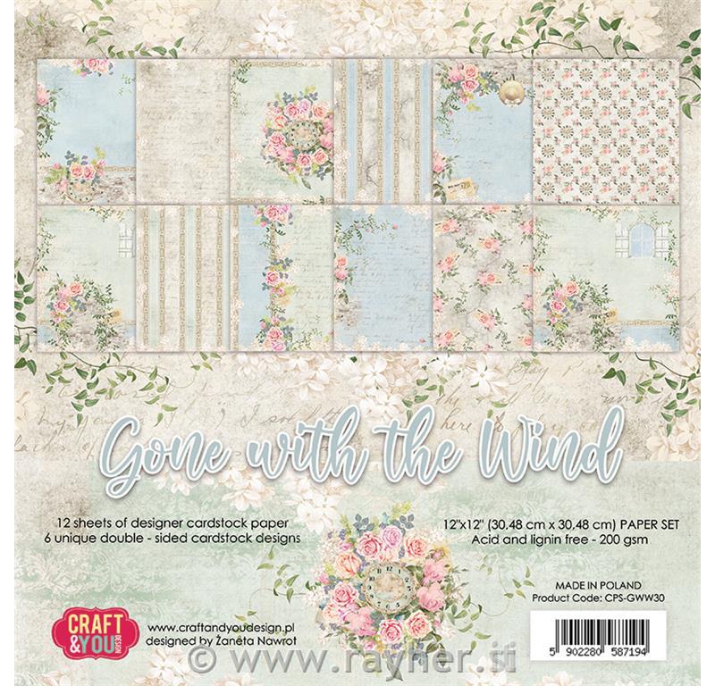 Paper set Gone with the wind 30x30 cm