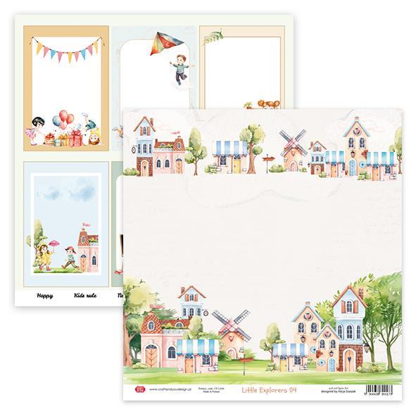 Set papirjev, 30x30cm, Little Explorers, set 6