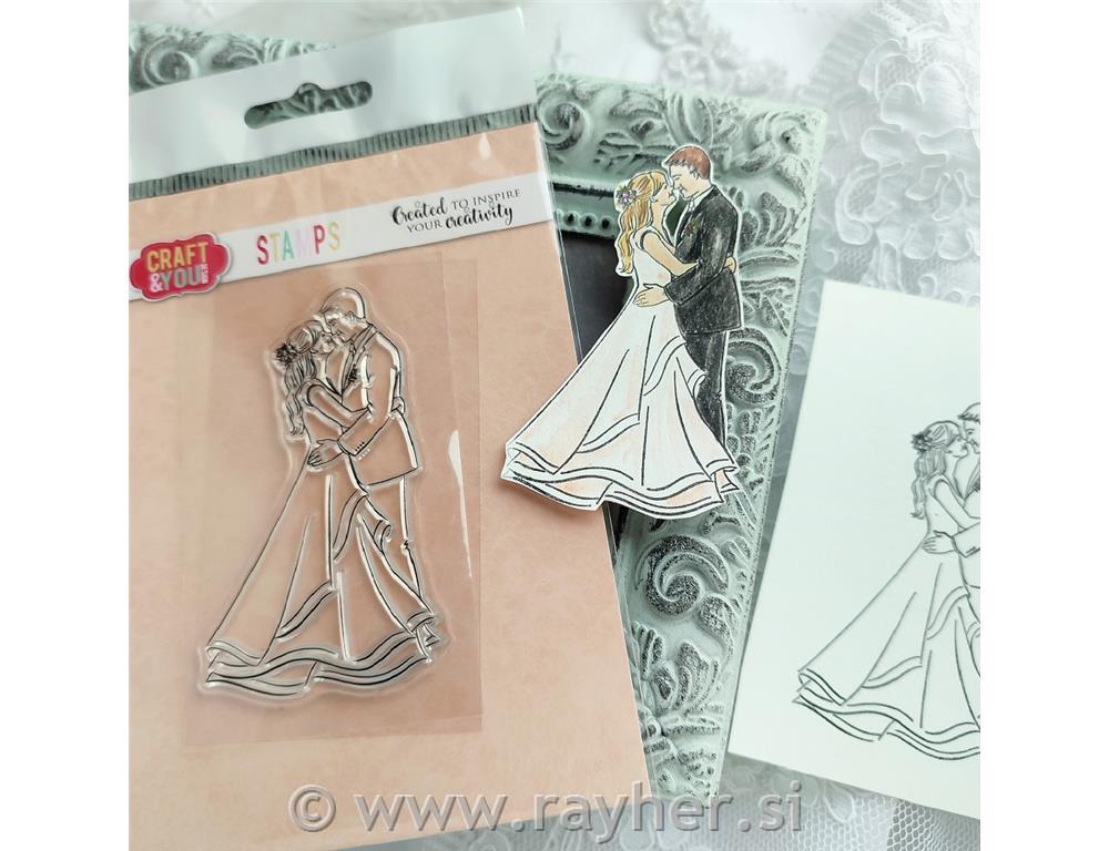 Štampiljka Dancing Couple, 5 x 8,5 cm