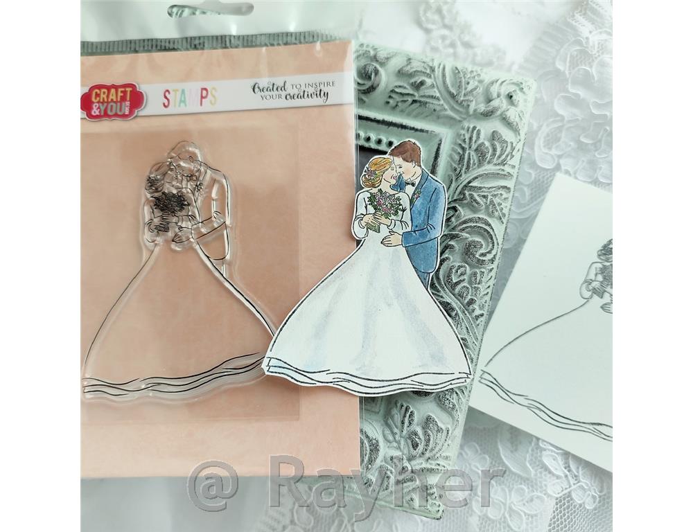 Štampiljka Happy Couple, 6,5 x 8,5 cm