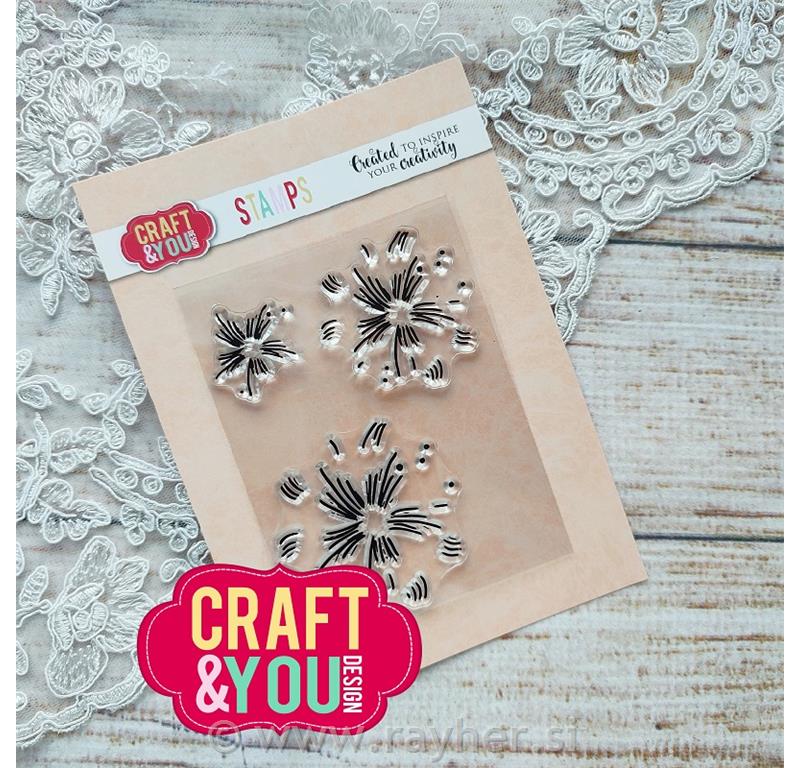 Štampiljke Flower Stamens 2, set 3