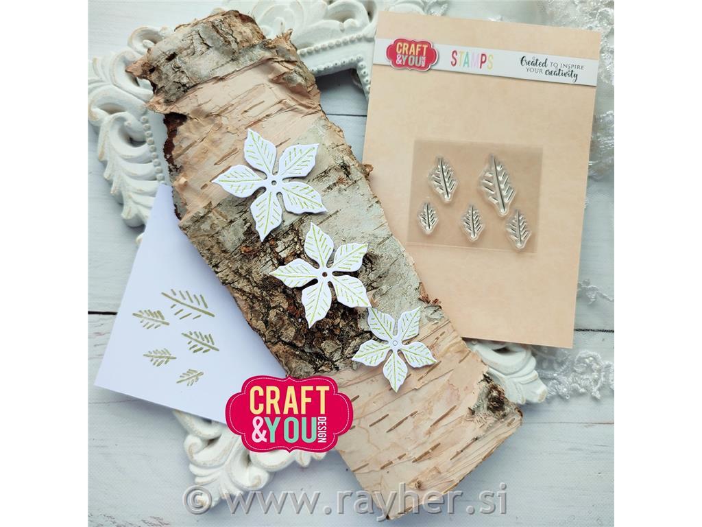 Štampiljke C&Y, Cvetni skelet, set 5