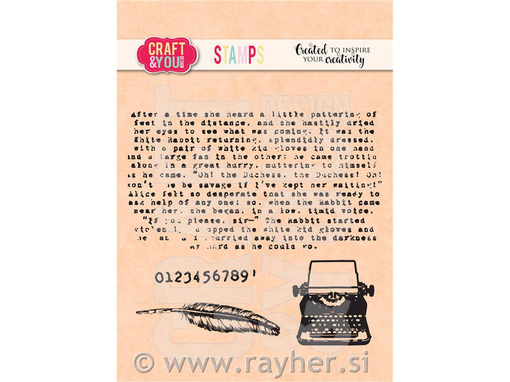 Štampiljke C&Y, Pisalni stroj, set 4