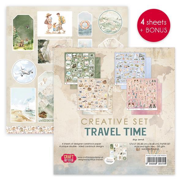 Set papirjev, 30x30cm, Travel Time, Creativ set 4