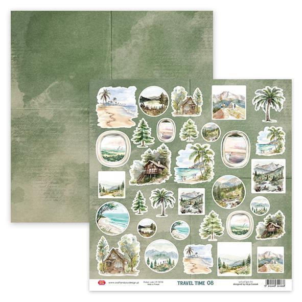 Set papirjev, 30x30cm, Travel Time, Creativ set 8