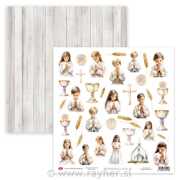 Set papirjev, 30x30cm, Wonderful Day, set 8