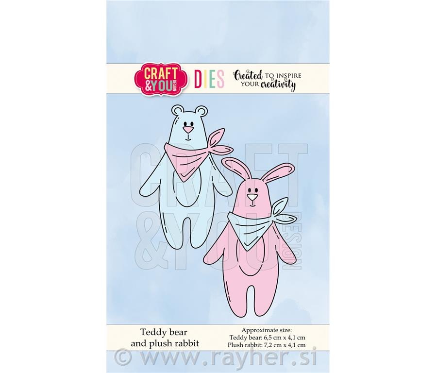 Rezalne šablone C&Y, Medvedek in Zajček