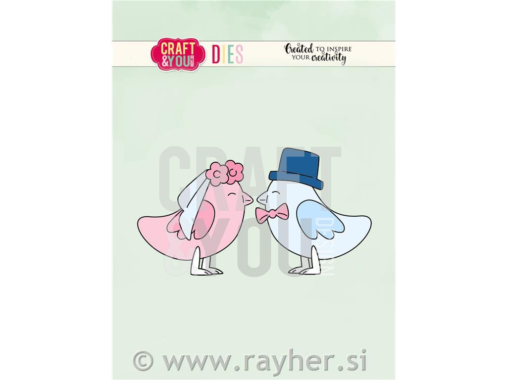 Rezalna šablona Ptička ženin in nevesta