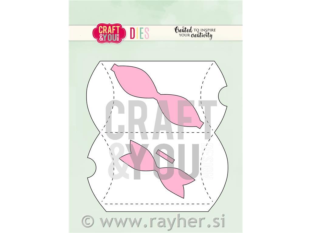 Rezalna šablona Škatlica s pentljo