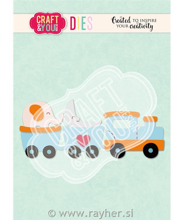 Rezalna šablona Vlak