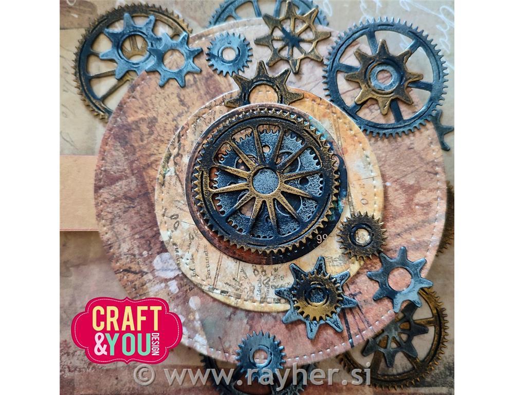 Set rezalnih šablon, set 7, Gears