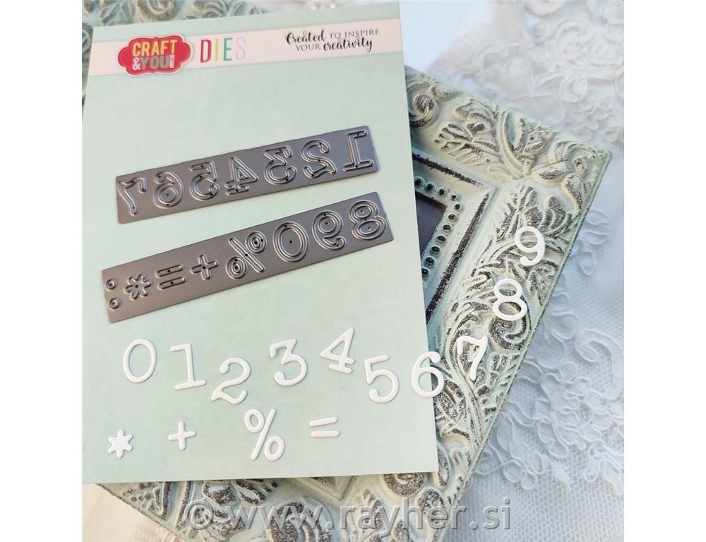 Set rezalnih šablon, Numbers