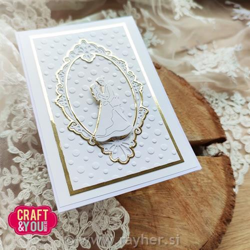 Rezalna šablona, Dekorativni okvir, Oval