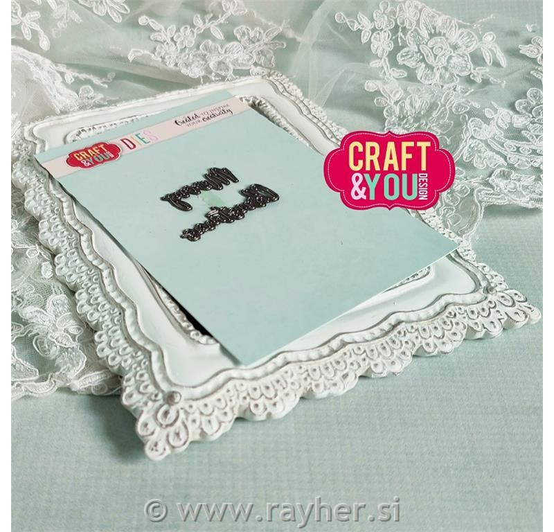 Rezalne šablone, Napis Merry Christmas